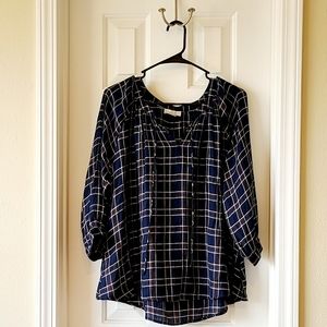 Plaid Blouse